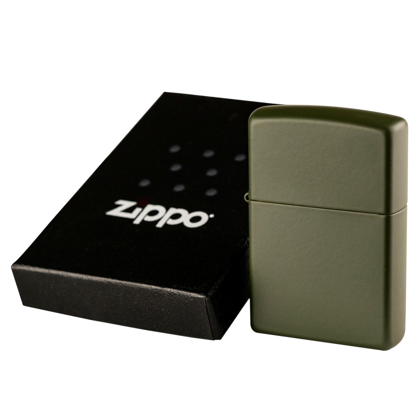 Зажигалка Zippo Regular Green Matte 221 Фото 2